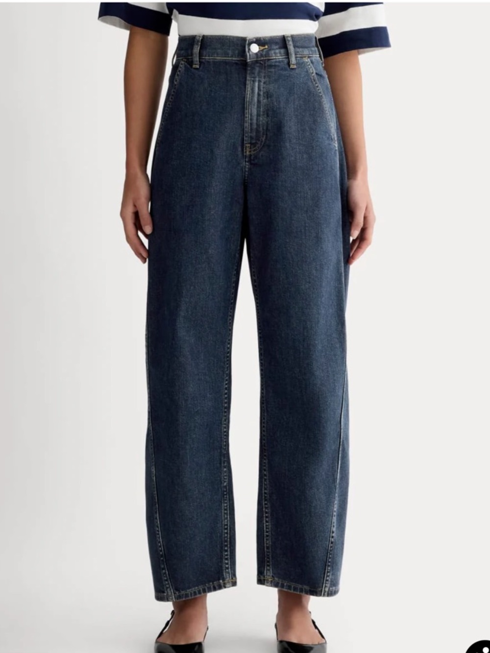 Everlane Twist Curve Jeans in Indigo Blue